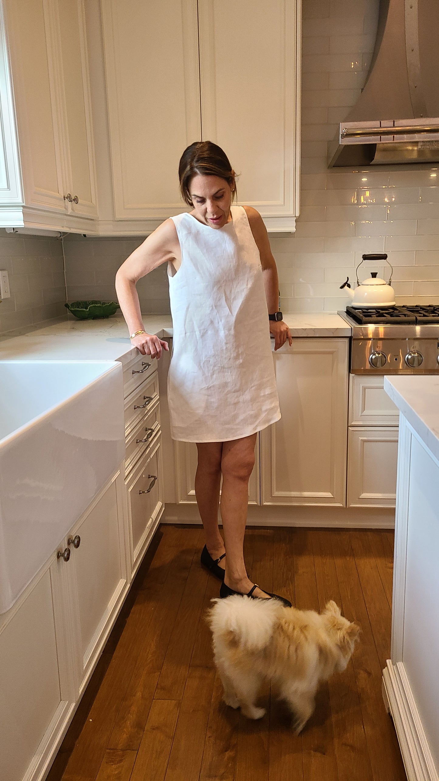 It Linen Dress White
