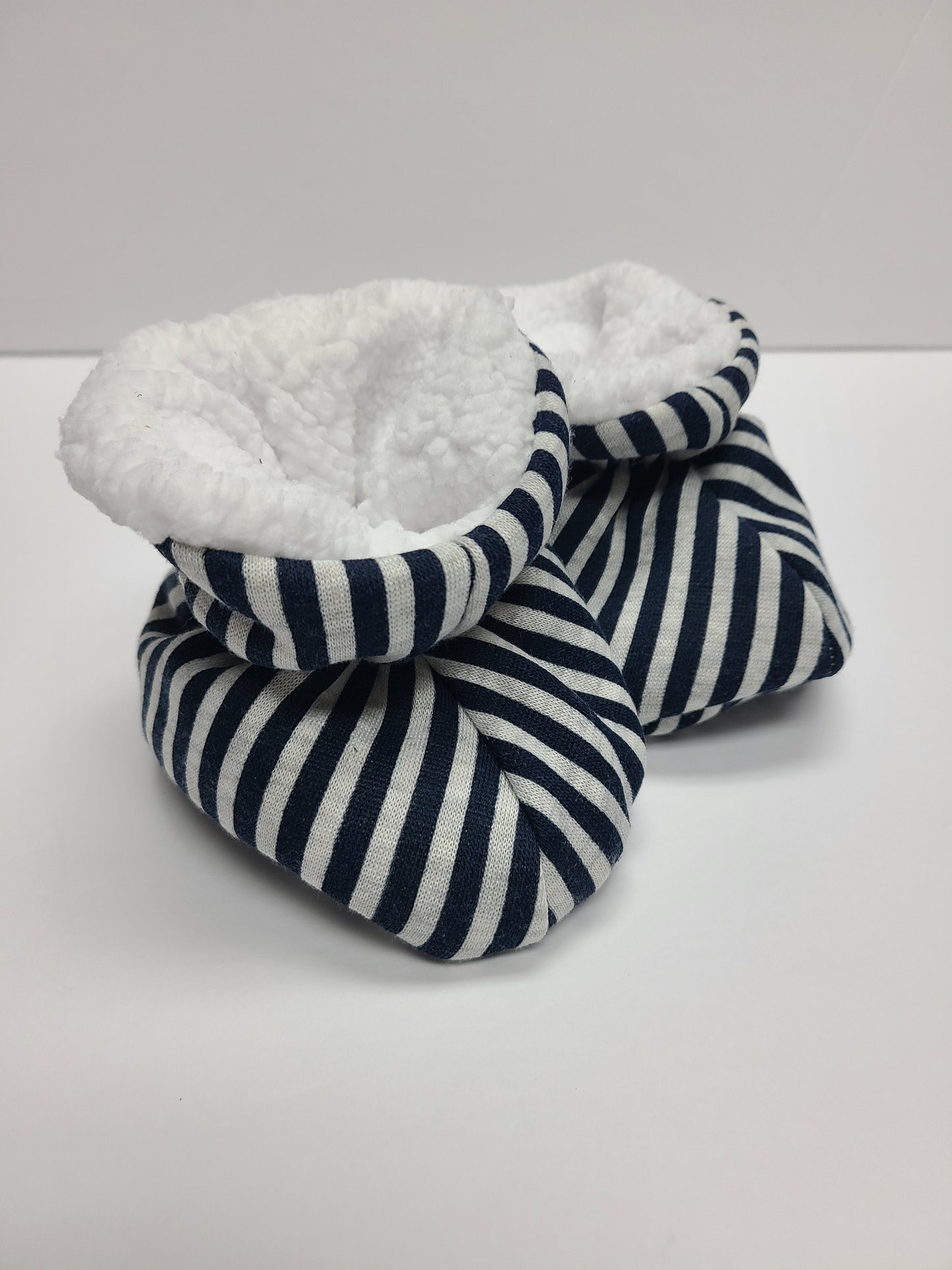 Nave Stripe Fleece Booties