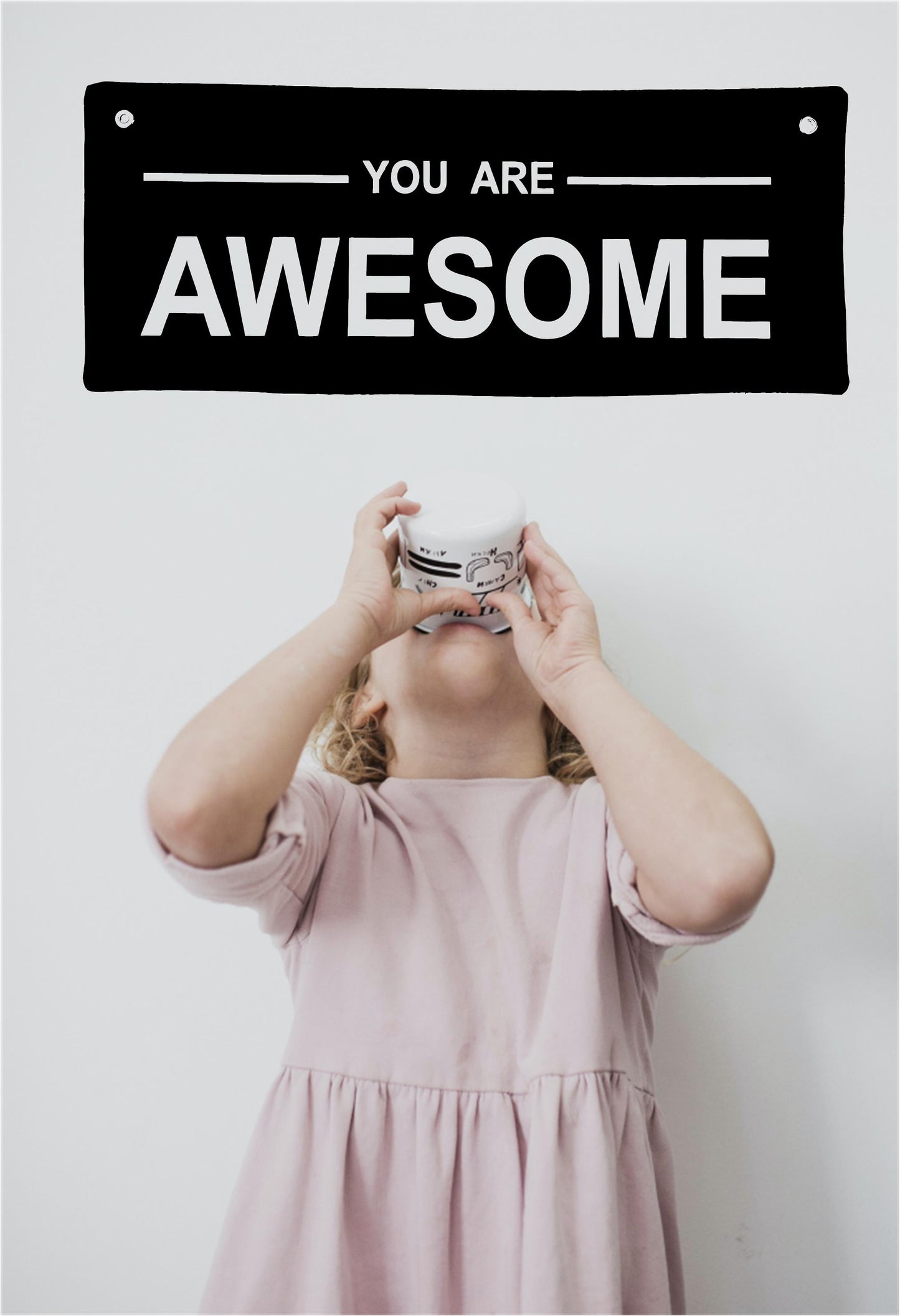 You Are AWESOME Banner Black