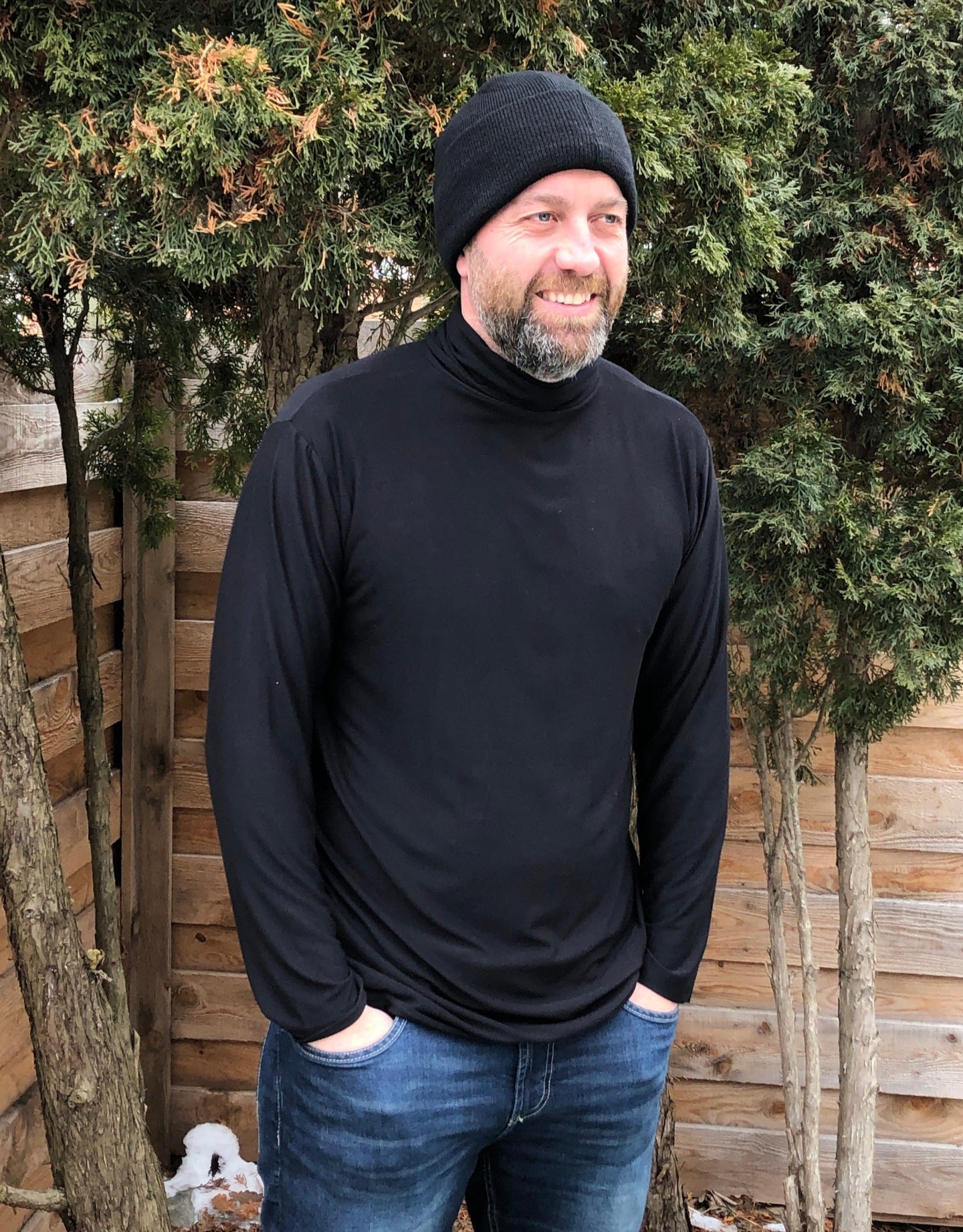 Men's Bamboo Turtleneck