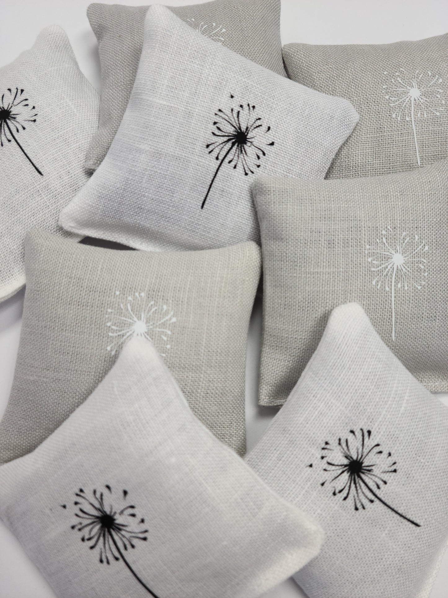 Allium Linen Lavender Sachets Set/10