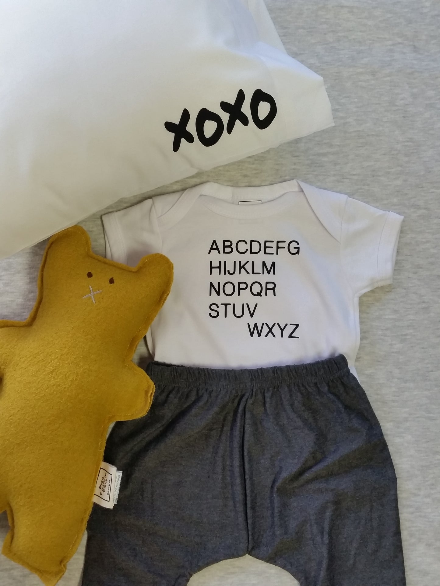 Alphabet Baby One Piece - Pico Charlie Cole