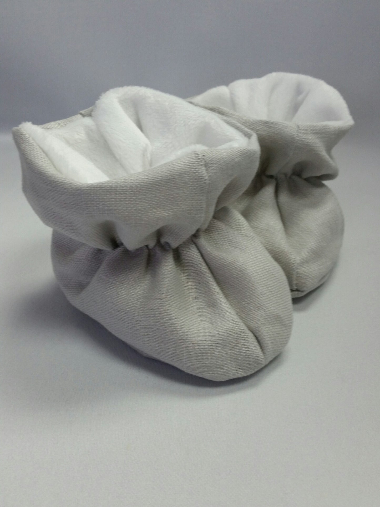 Booties Grey Linen