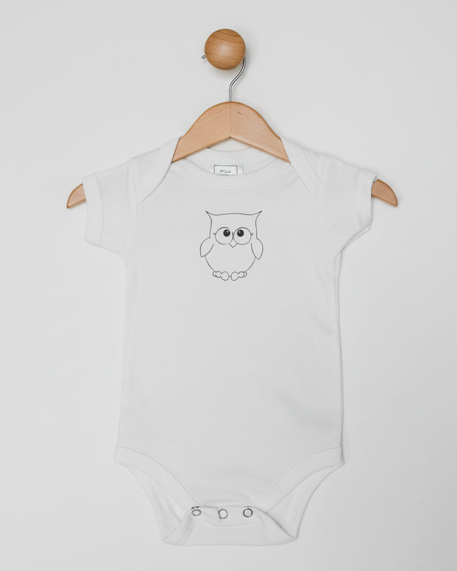 Happy Owl Baby One Piece - Pico Charlie Cole