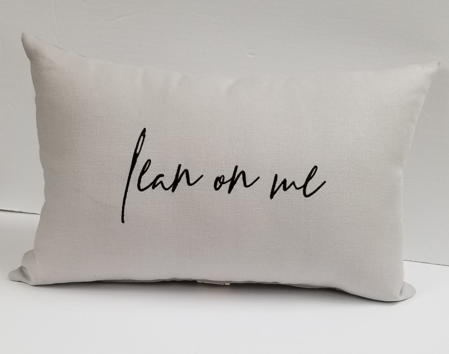 Lean on me Linen Pillow