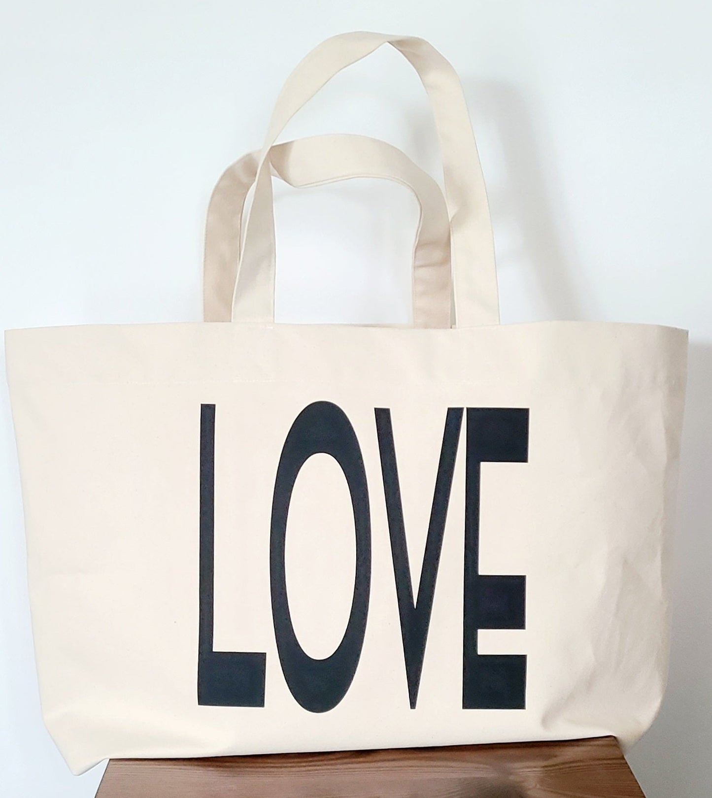 LOVE Tote Bag Natural