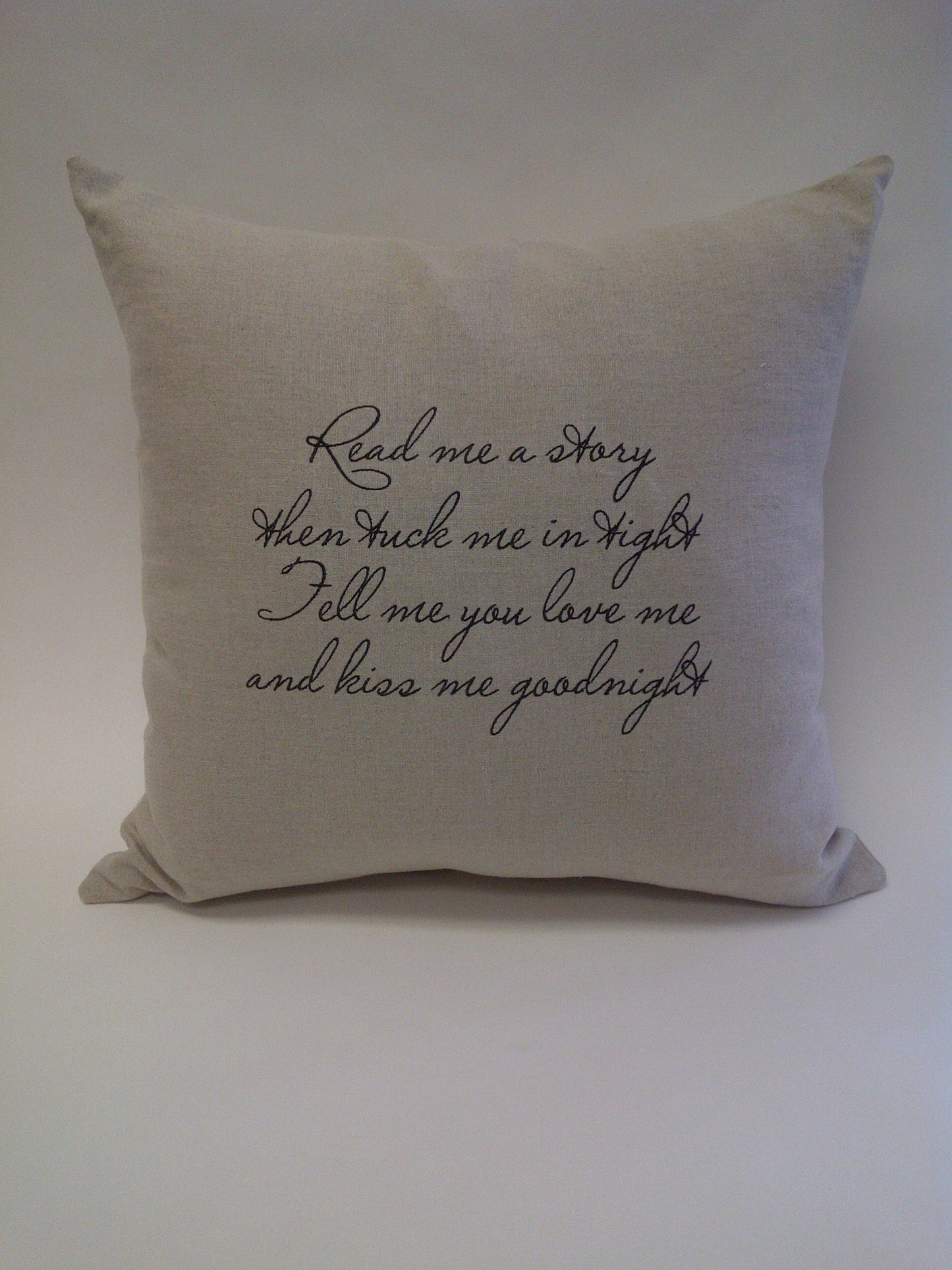 Read me a story...Linen Pillow