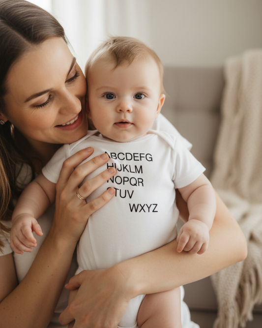 Alphabet Baby One Piece