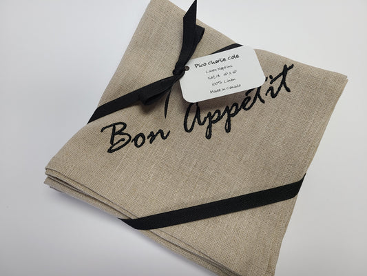 Bon Appetit Linen Napkin Set/4