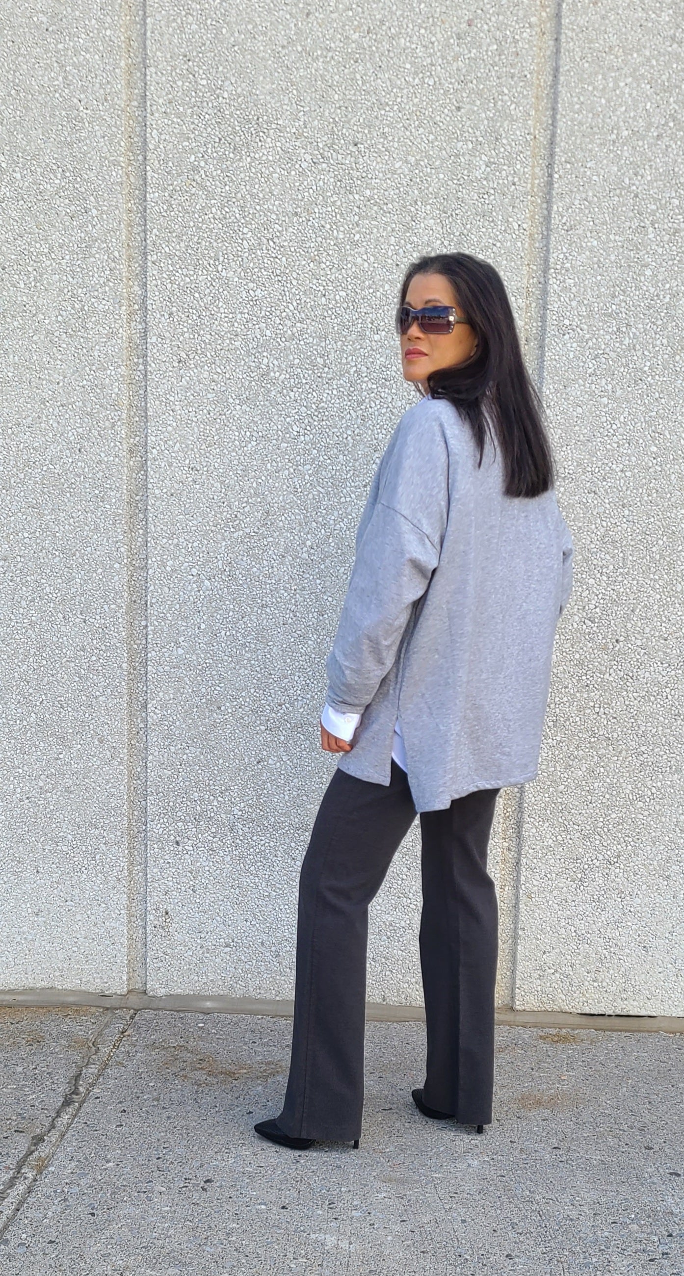 Ziva Grey Sweater