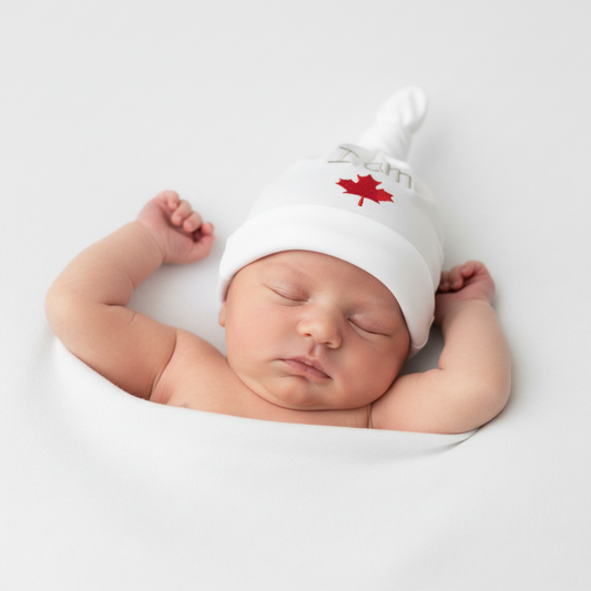 I am Canadian (maple leaf) Baby Hat