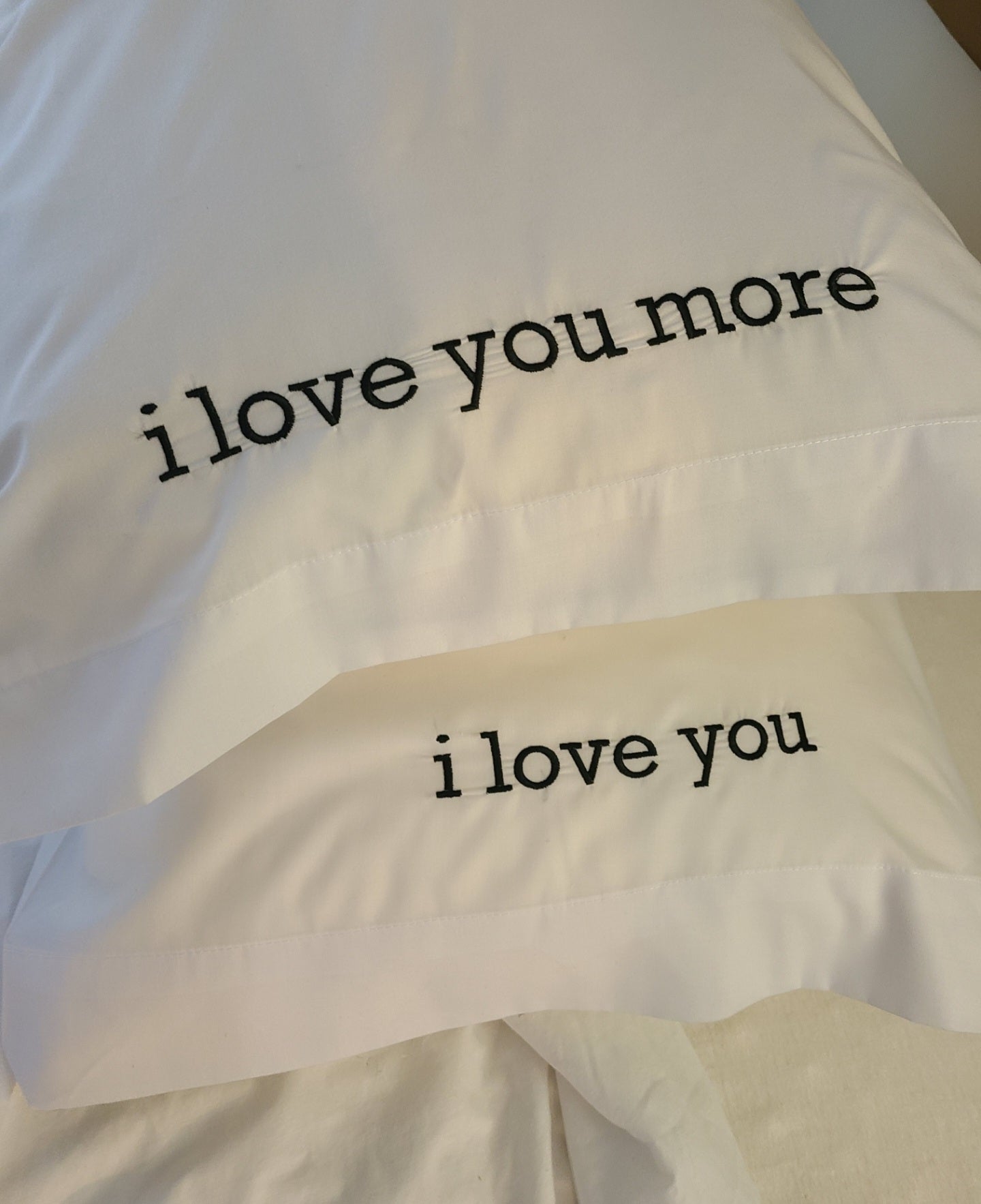 I Love You/I Love More Pillowcase Set