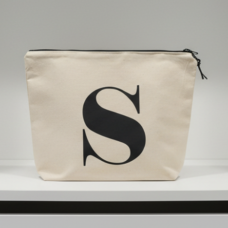 "S"  Large Pouch Toiletry Bag