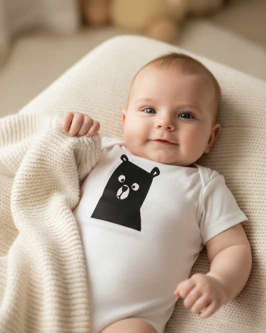 Brown Bear Baby One Piece
