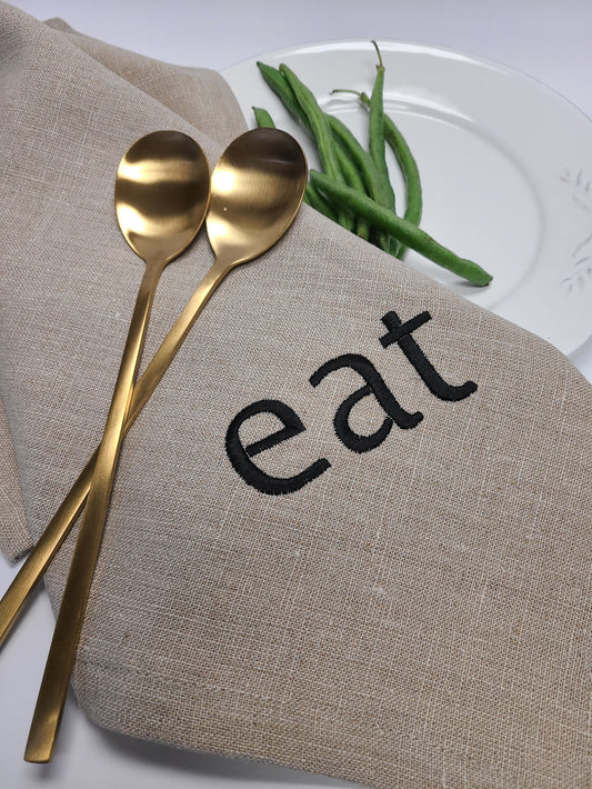 Eat Linen Napkin Set/4