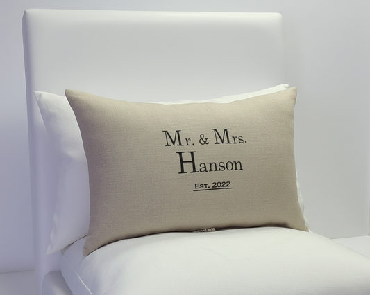 Established Linen Pillow Formal Style