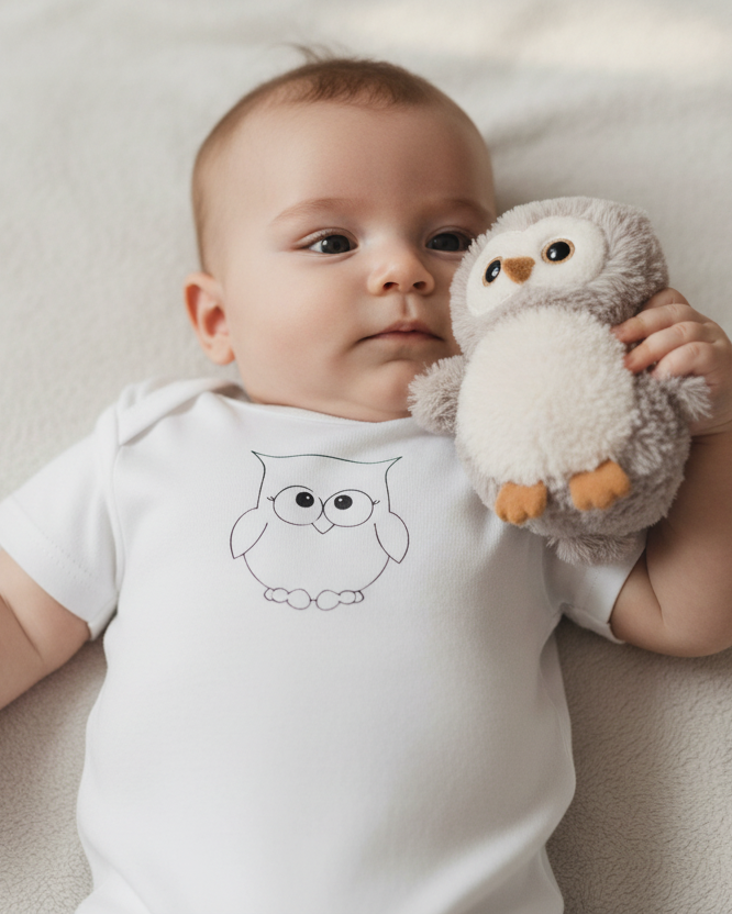 Happy Owl Baby One Piece
