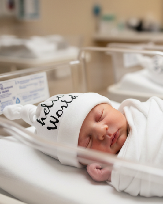 Hello World Baby Hat