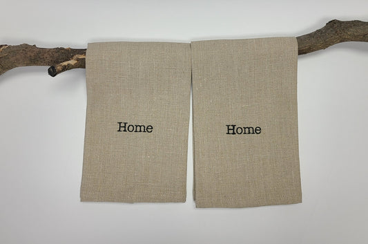 Home Linen Fingertip Towel set of 2 Natural