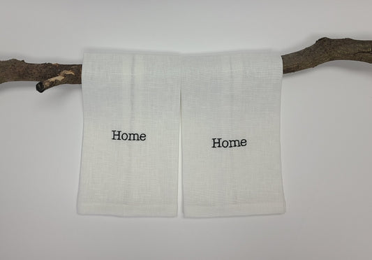 Home Linen Fingertip Towel set of 2 White