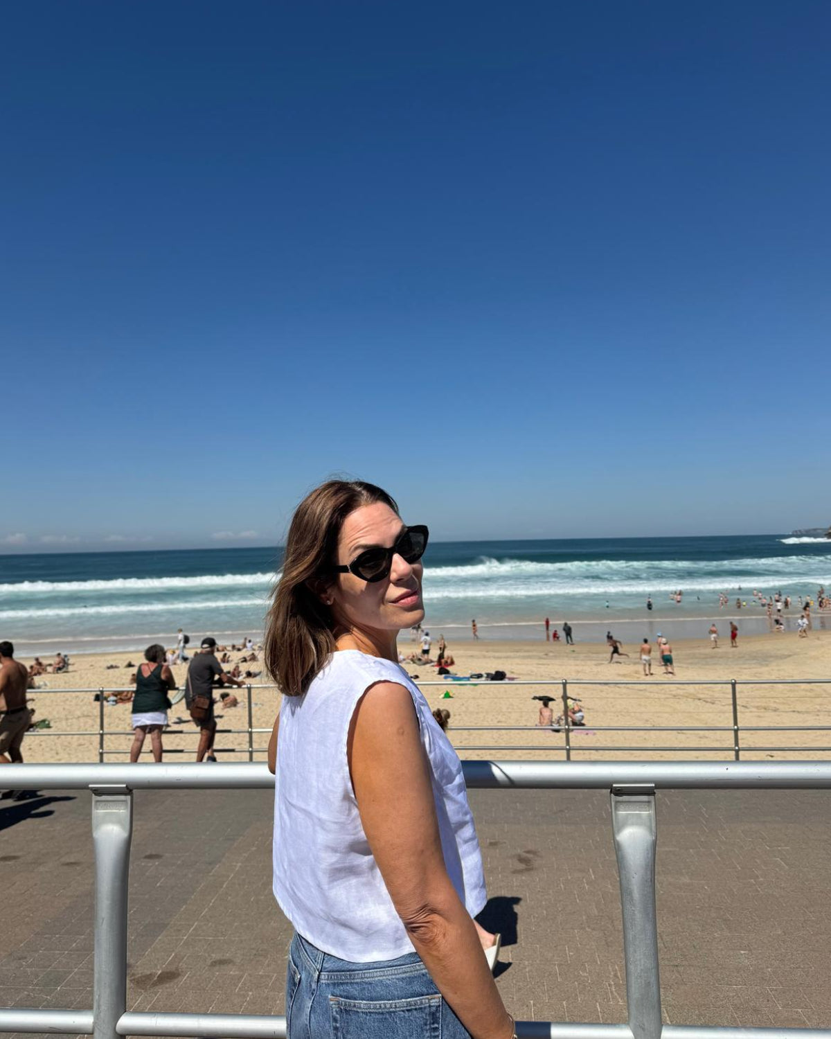 The KIKI Linen Top in White