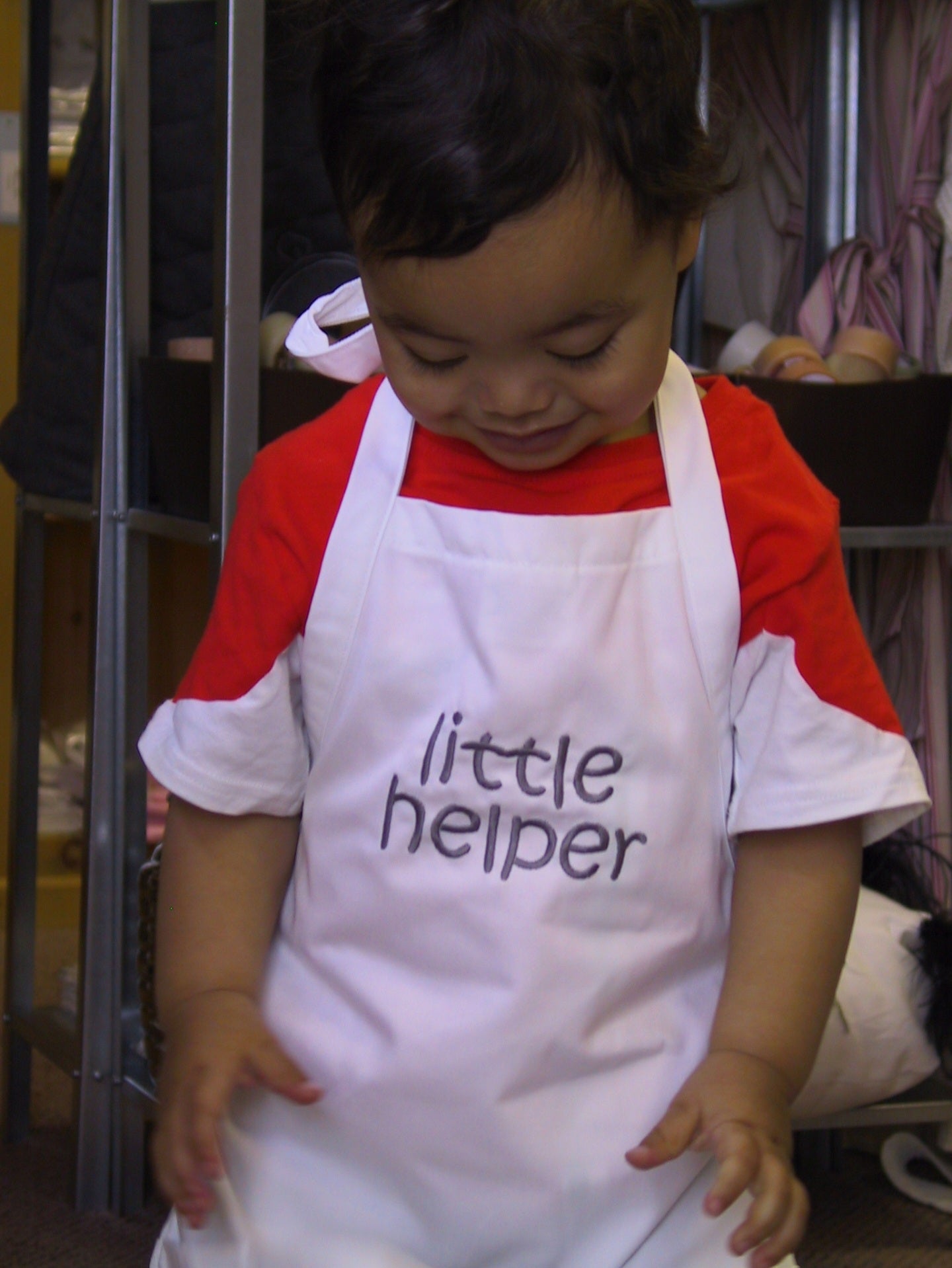 little helper kid apron