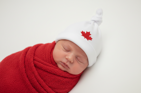 Maple Leaf Baby Hat