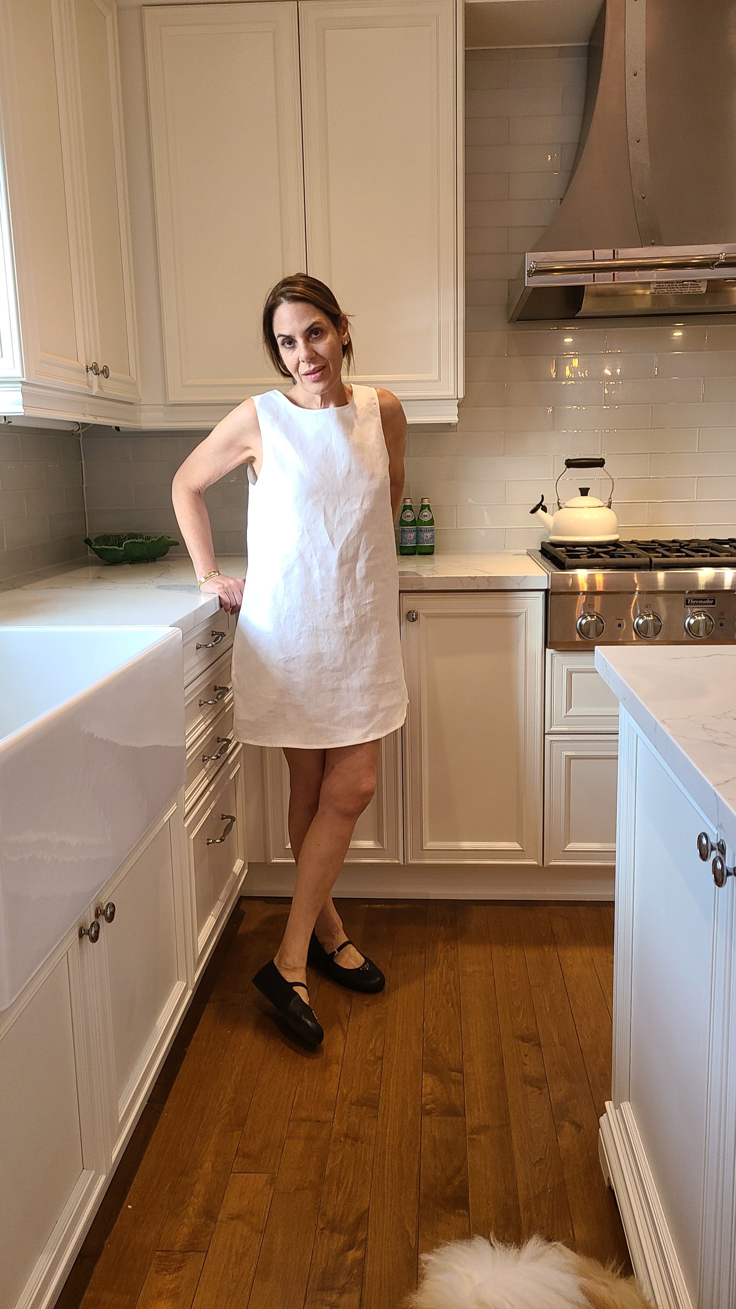 It Linen Dress White