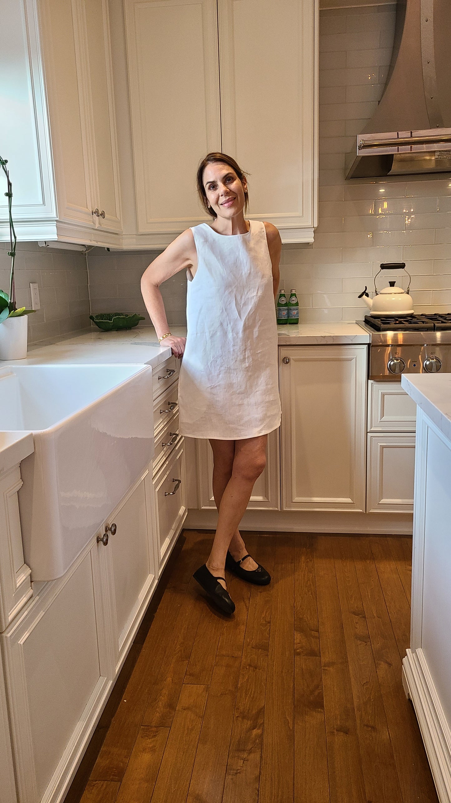 It Linen Dress White