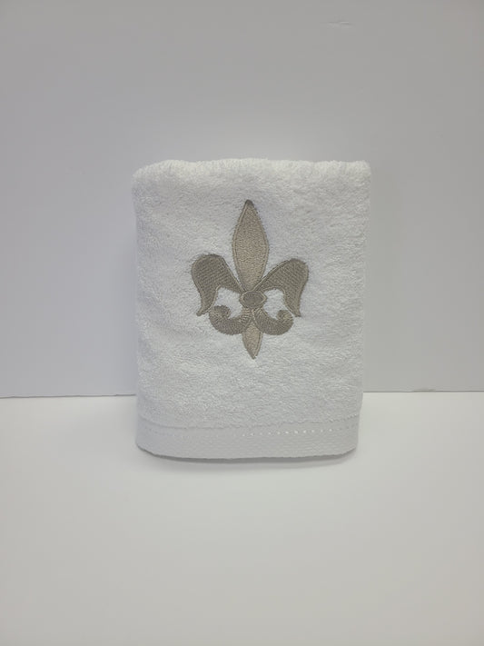 Fleur de Lis Hand Towel