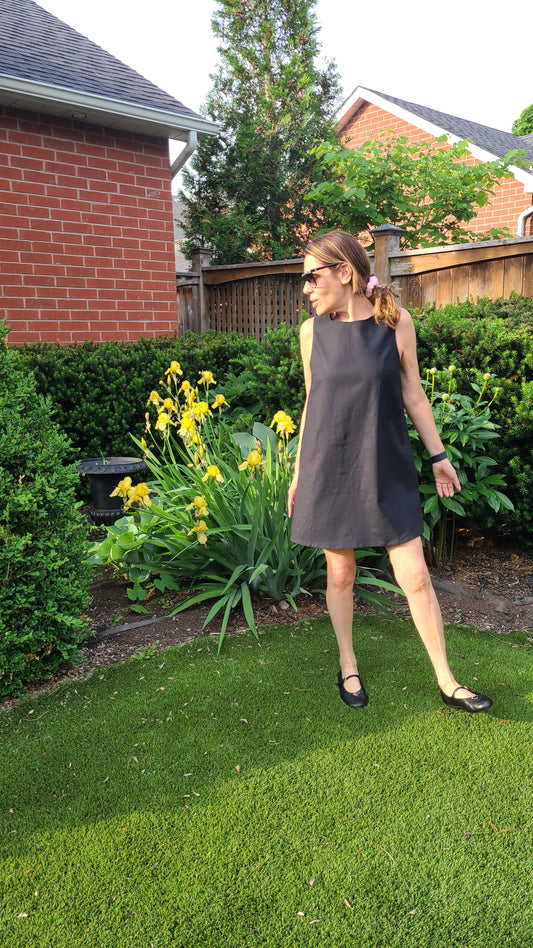 It Linen Dress Black