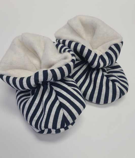 Nave Stripe Fleece Booties