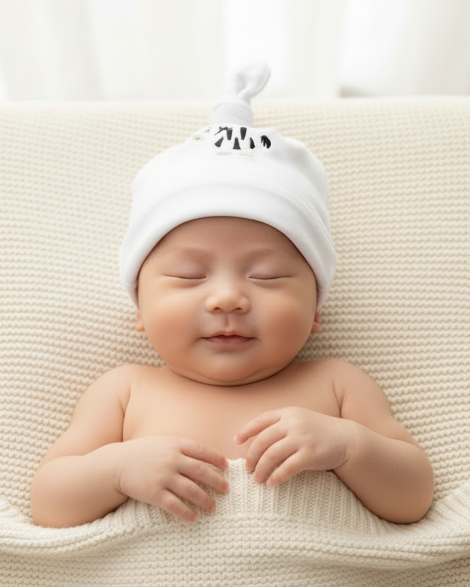 Zebra Baby Hat