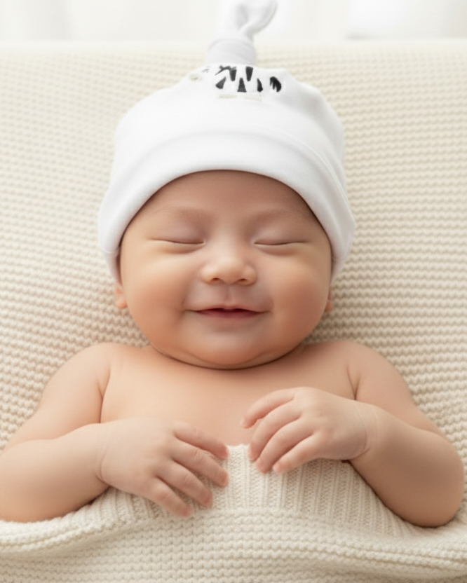 Zebra Baby Hat