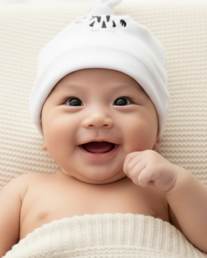 Zebra Baby Hat