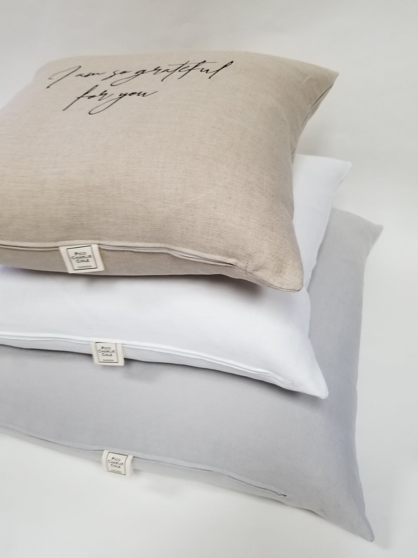 I am so grateful for you Linen Pillow 24"x24"