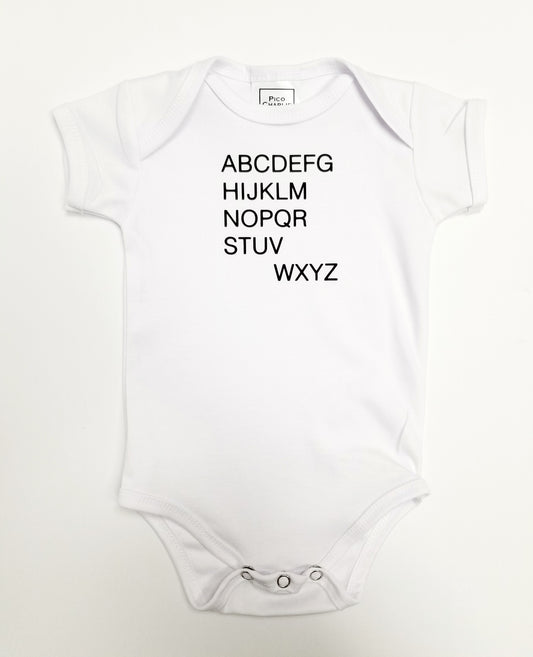 Alphabet Baby One Piece