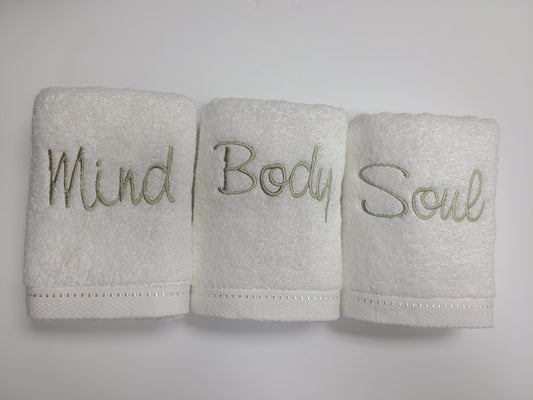 Mind Body Soul Hand Towel Set