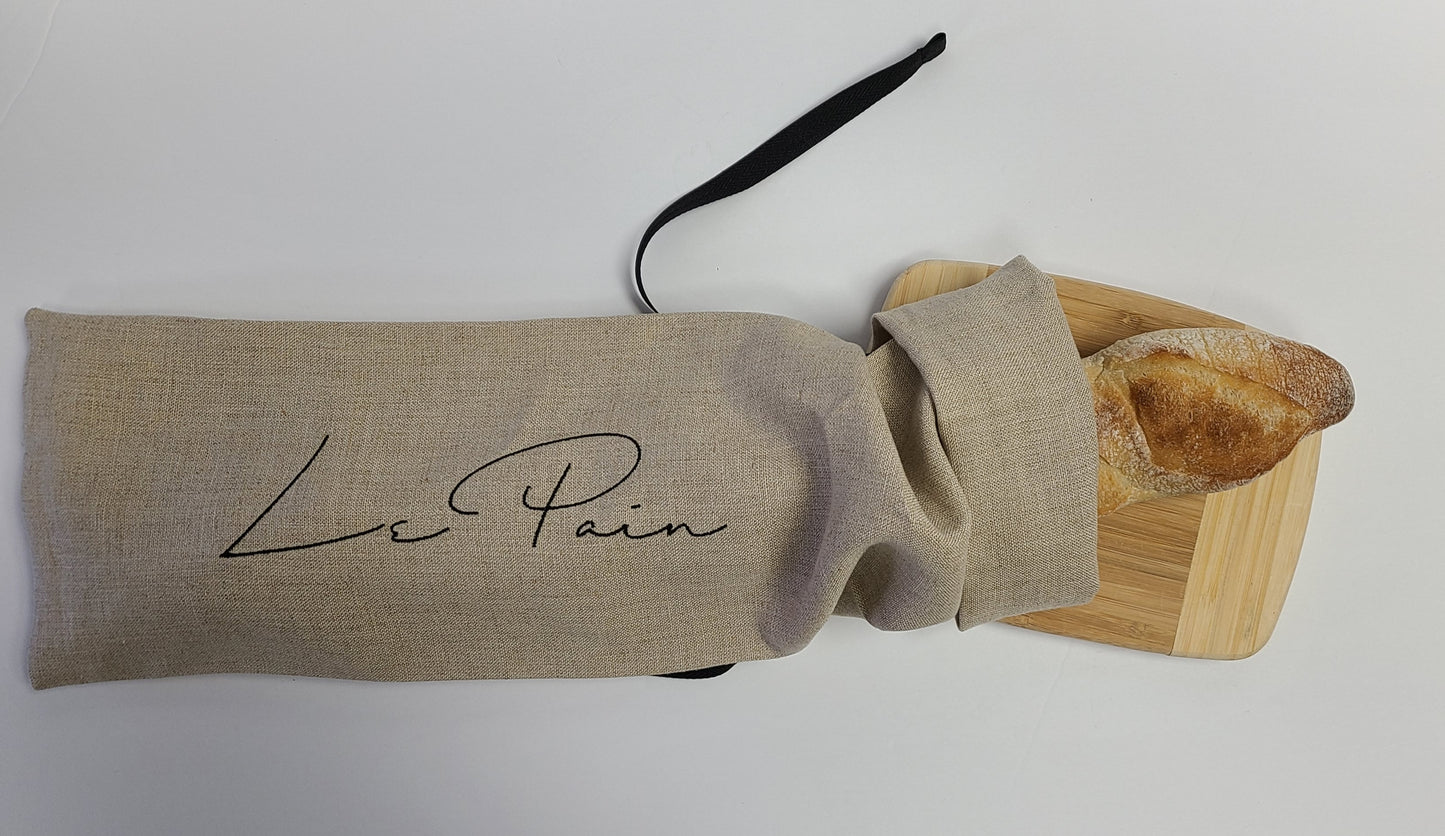 Le Pain Linen Baguette Bread Bag