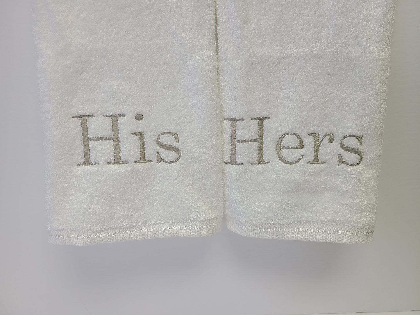 His Hers Hand Towel Set