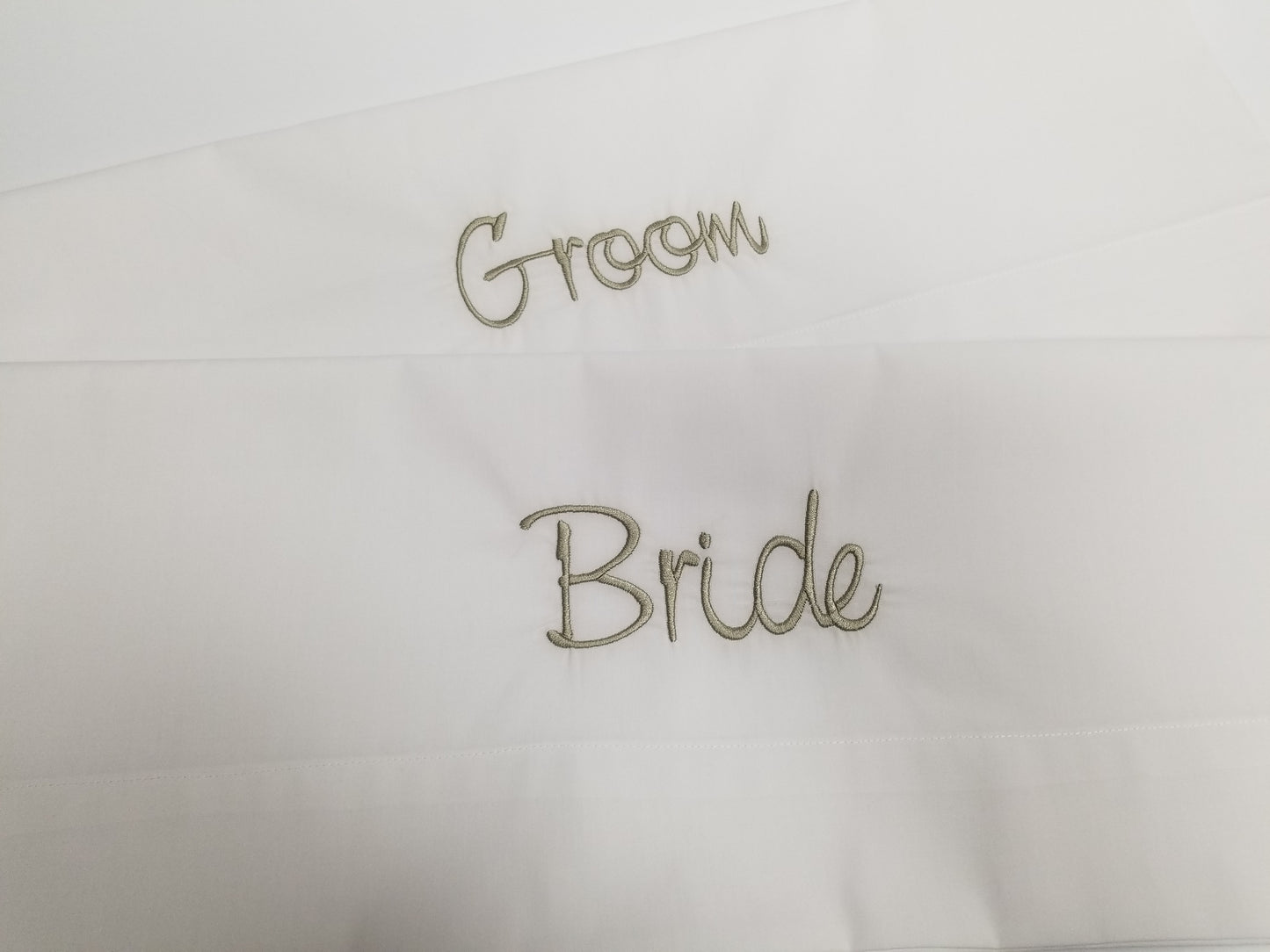 Bride Groom Pillowcase Set