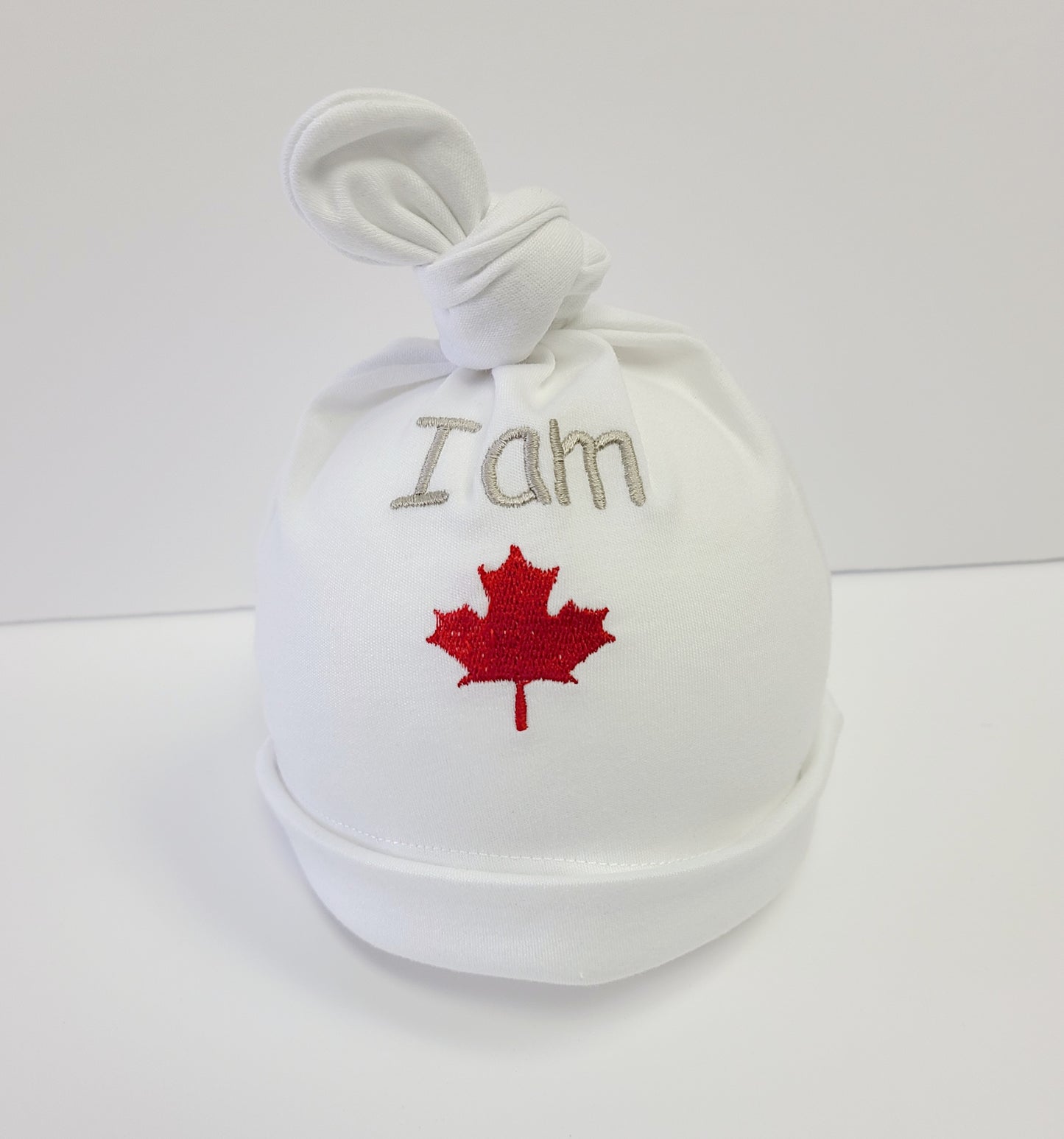 I am Canadian (maple leaf) Baby Hat