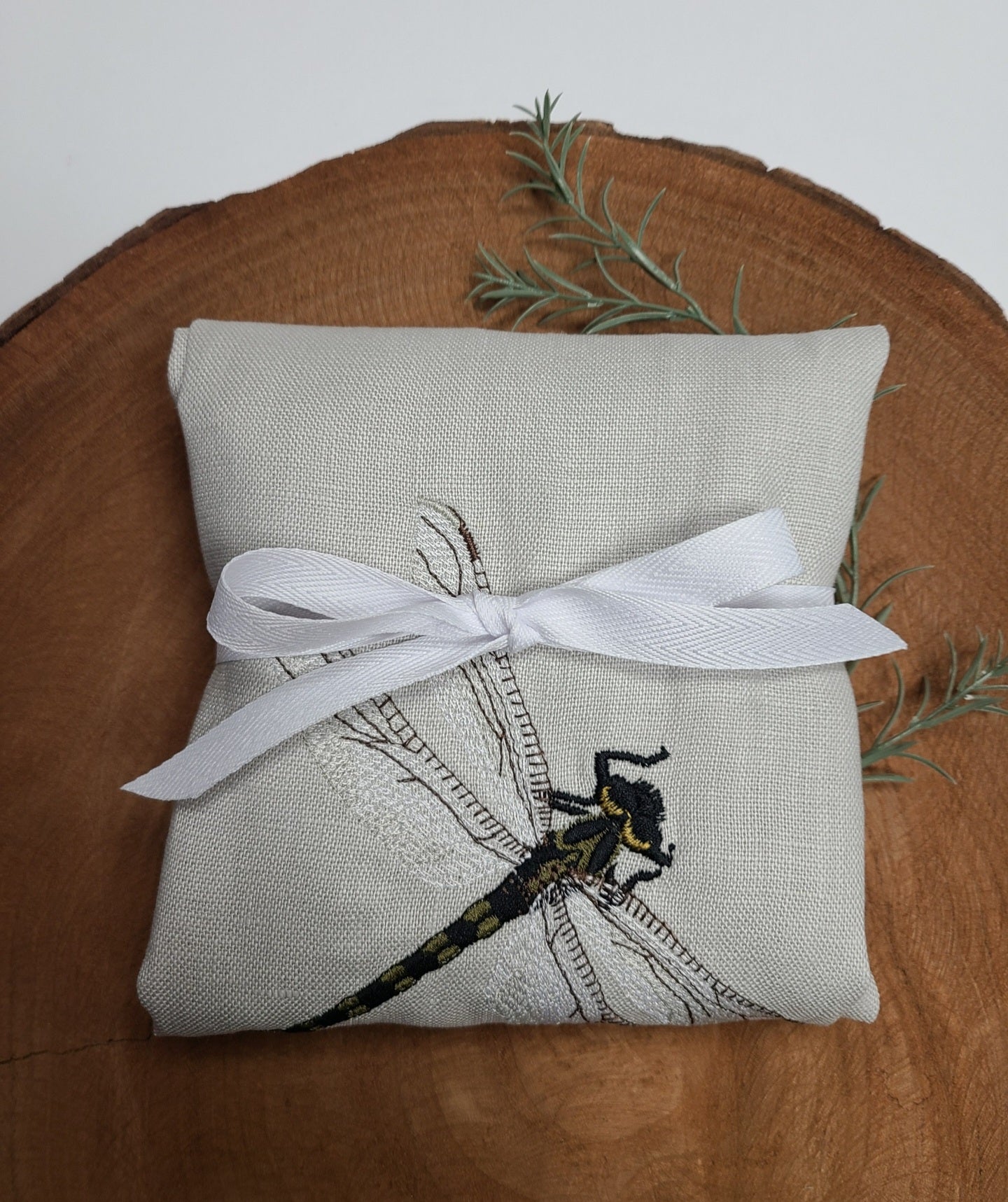Dragonfly Linen Tea Towel