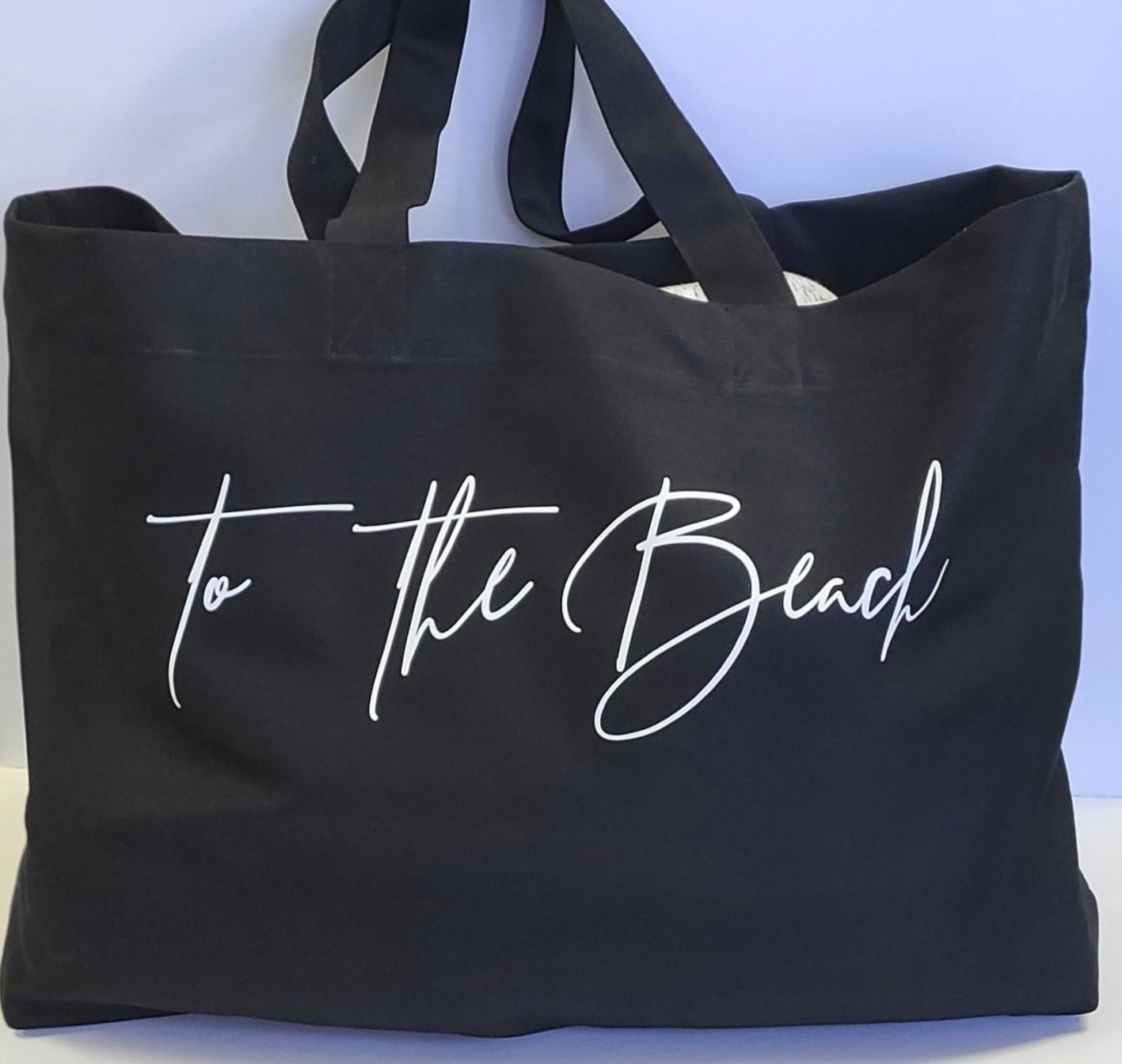 to the BEACH Tote Bag Black