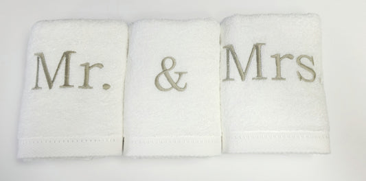 Mr. & Mrs. Hand Towel Set