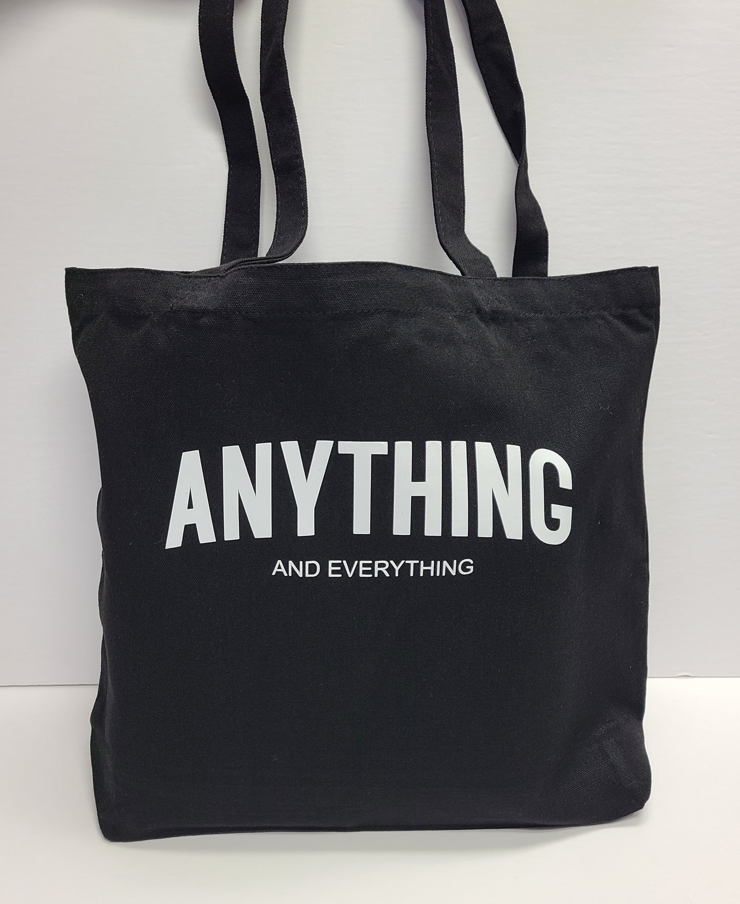 Anything and Everything Book Bag Black