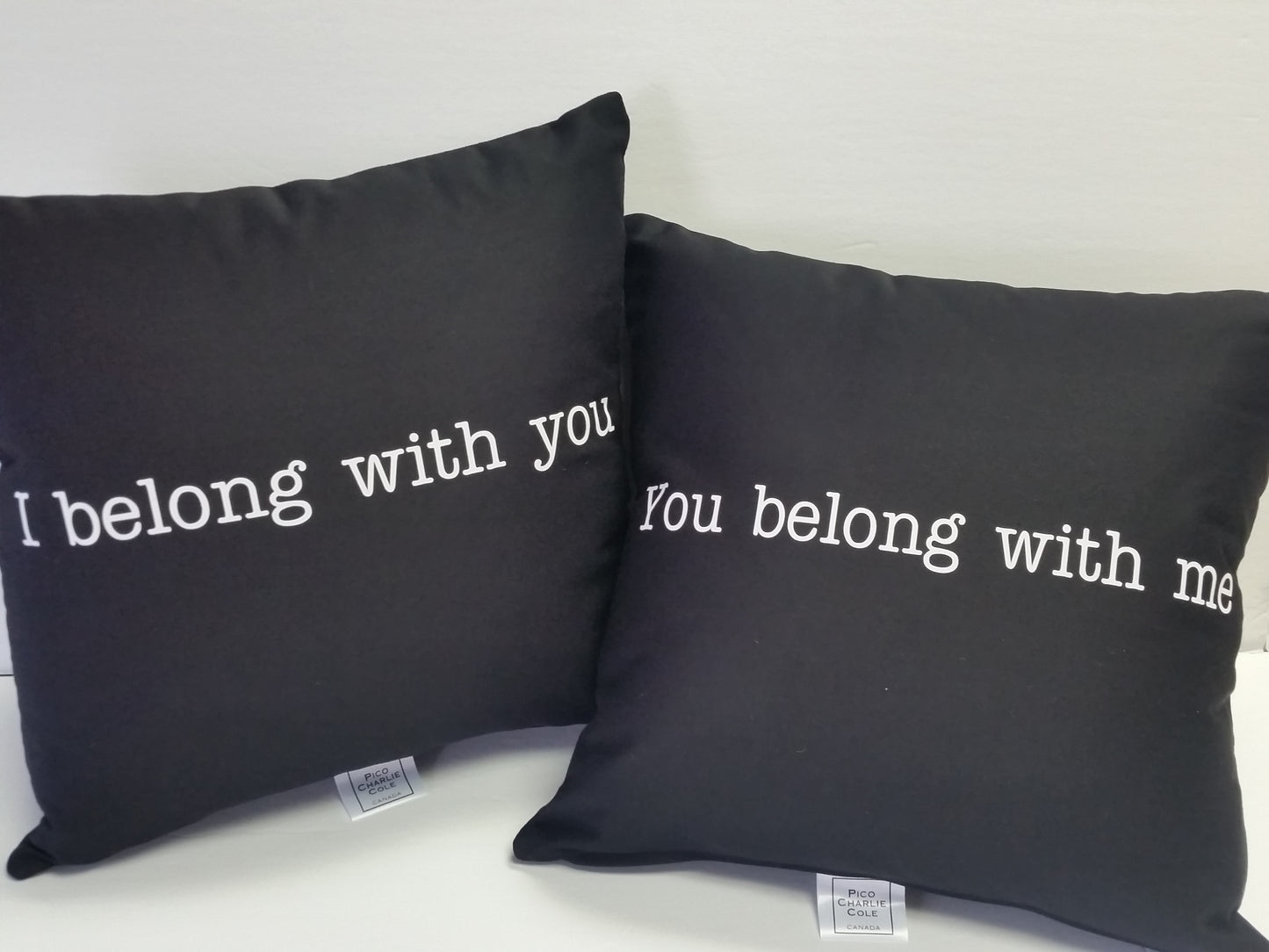 I belong with you Cotton Pillow