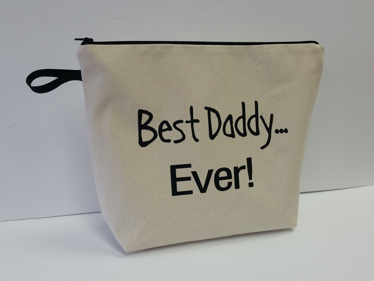 Best Daddy Ever Natural Pouch Toiletry Bag