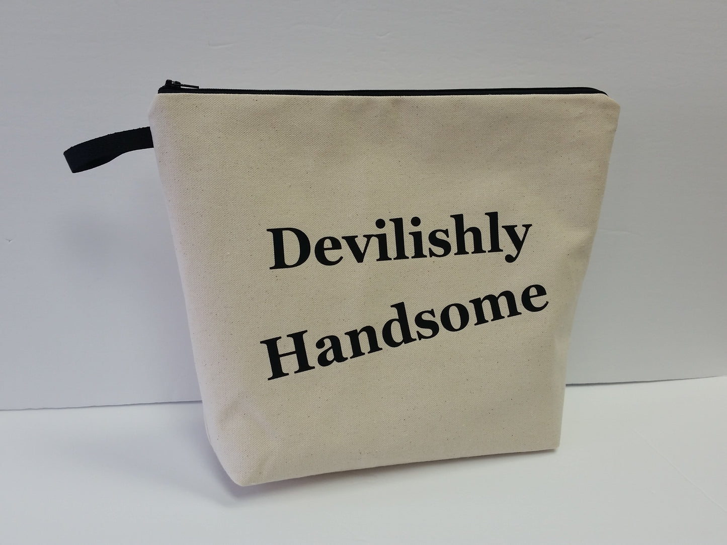 Devilishly Handsome Natural Pouch Toiletry Bag