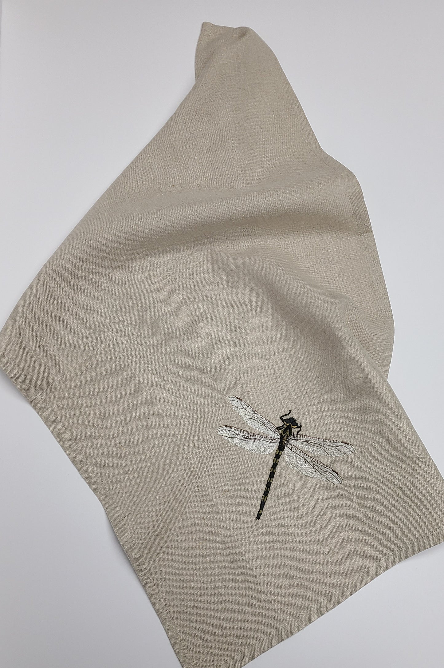 Dragonfly Linen Tea Towel